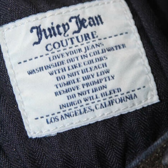 Juicy Jean Couture Metallic Gold Straight Leg 26 - Picture 8 of 8